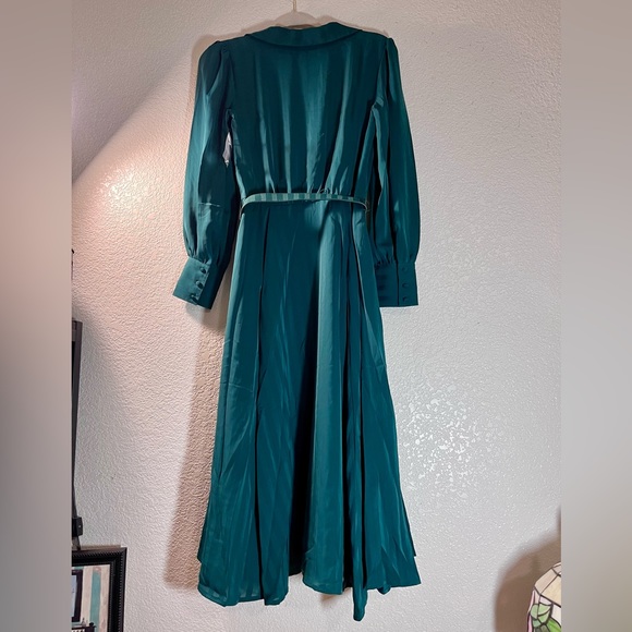 ✨Modcloth✨ NWT Classy Announcement A-Line Dress Size 2 XS-Small Emerald Green - Picture 6 of 17